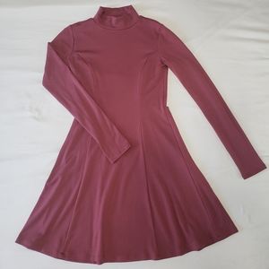 Rose turtle neck dress